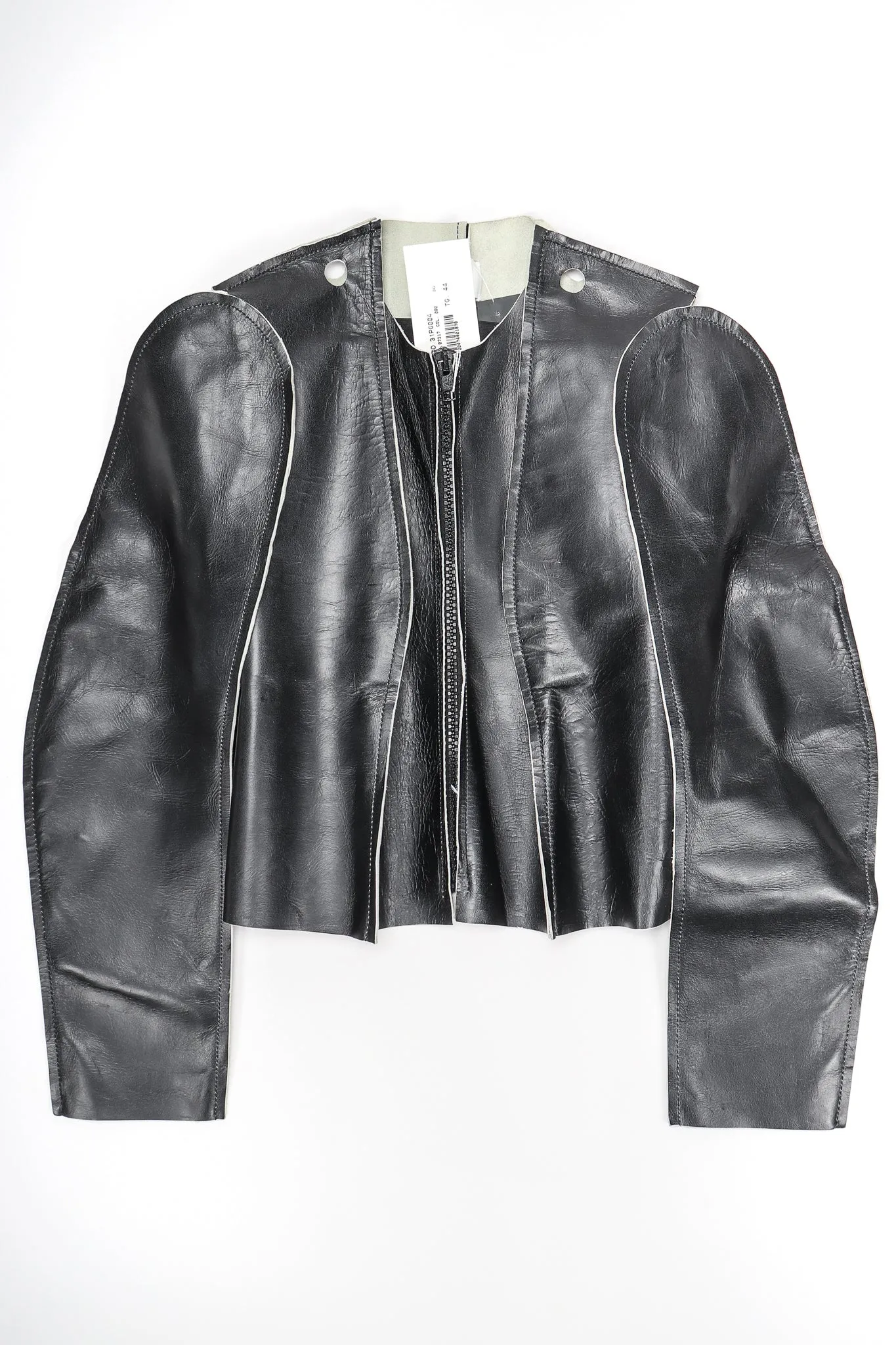 Leather Flat Pattern Jacket