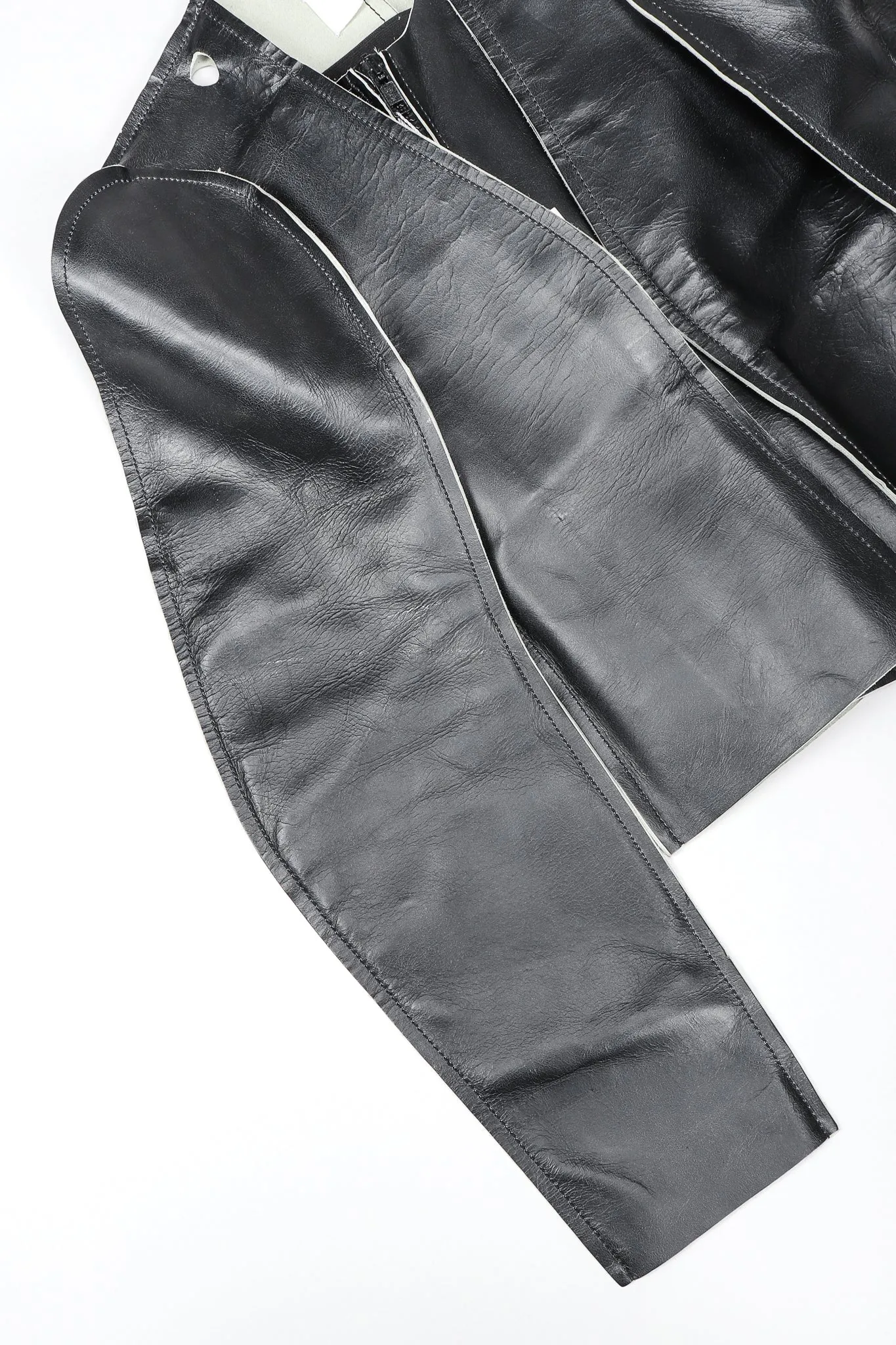 Leather Flat Pattern Jacket