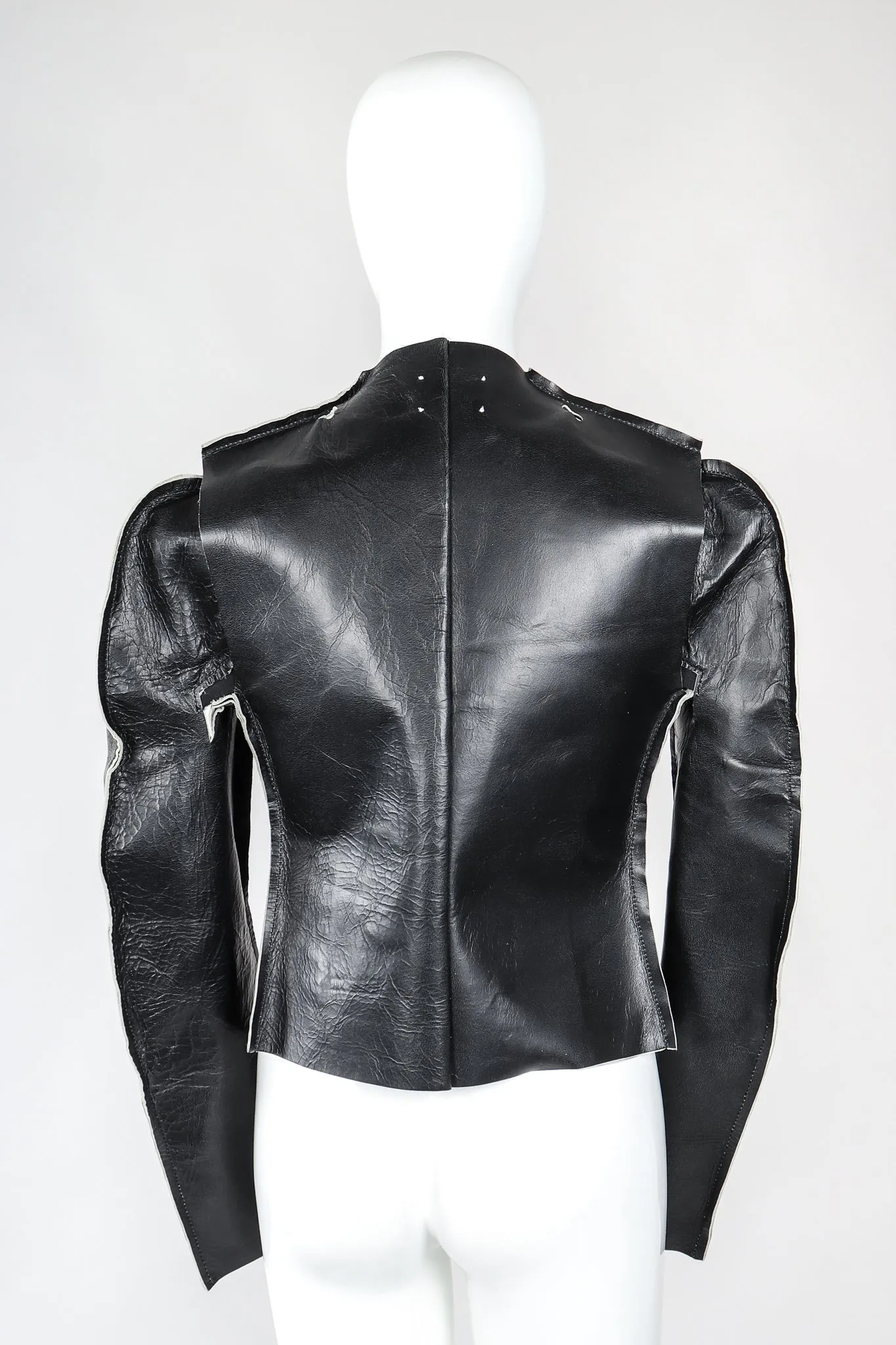 Leather Flat Pattern Jacket