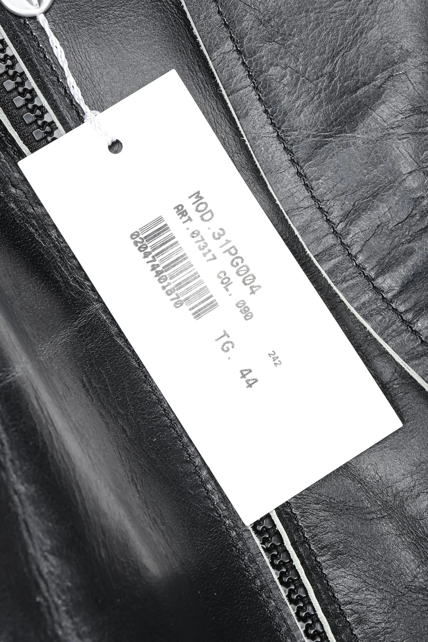 Leather Flat Pattern Jacket