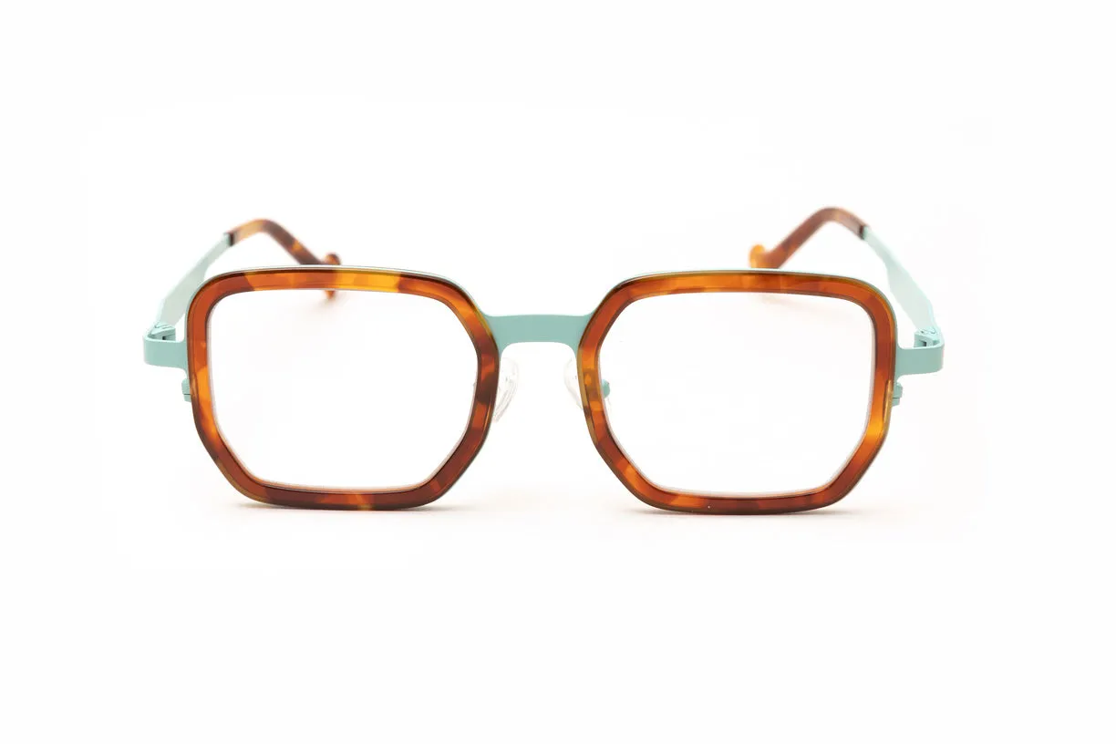 LENOX Tortoise & Aqua Blue Reading Glasses, Blue Light Glasses