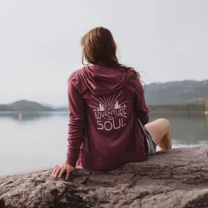 Let Adventure Fill Your Soul Lightweight Zip Hoodie