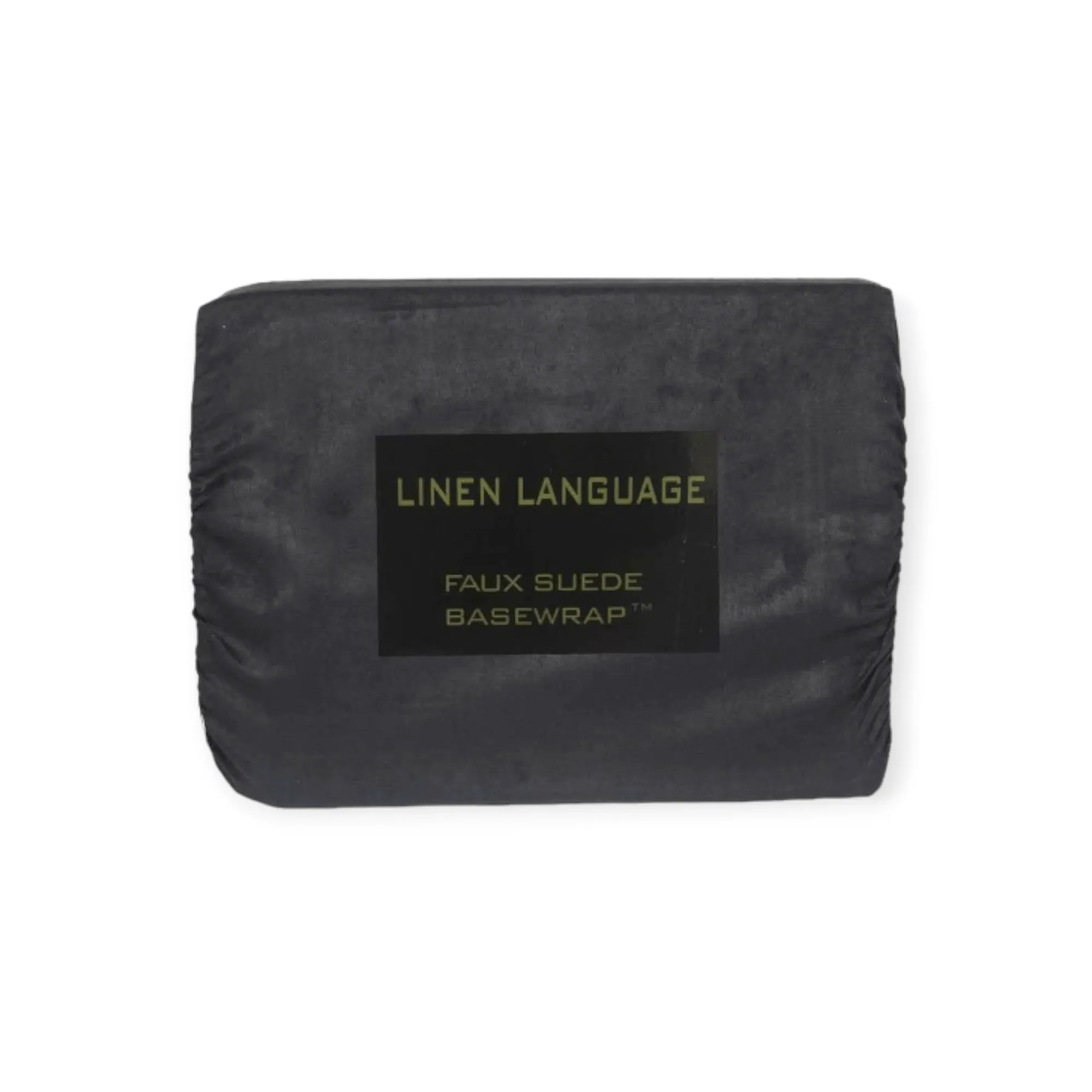 Linen Language Faux Suede Basewrap Black