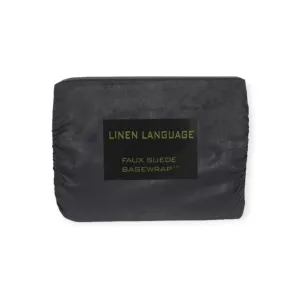 Linen Language Faux Suede Basewrap Black