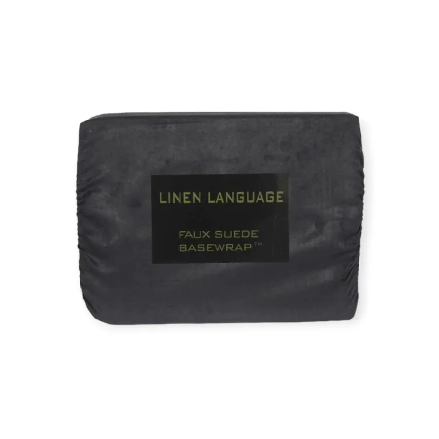 Linen Language Faux Suede Basewrap Black