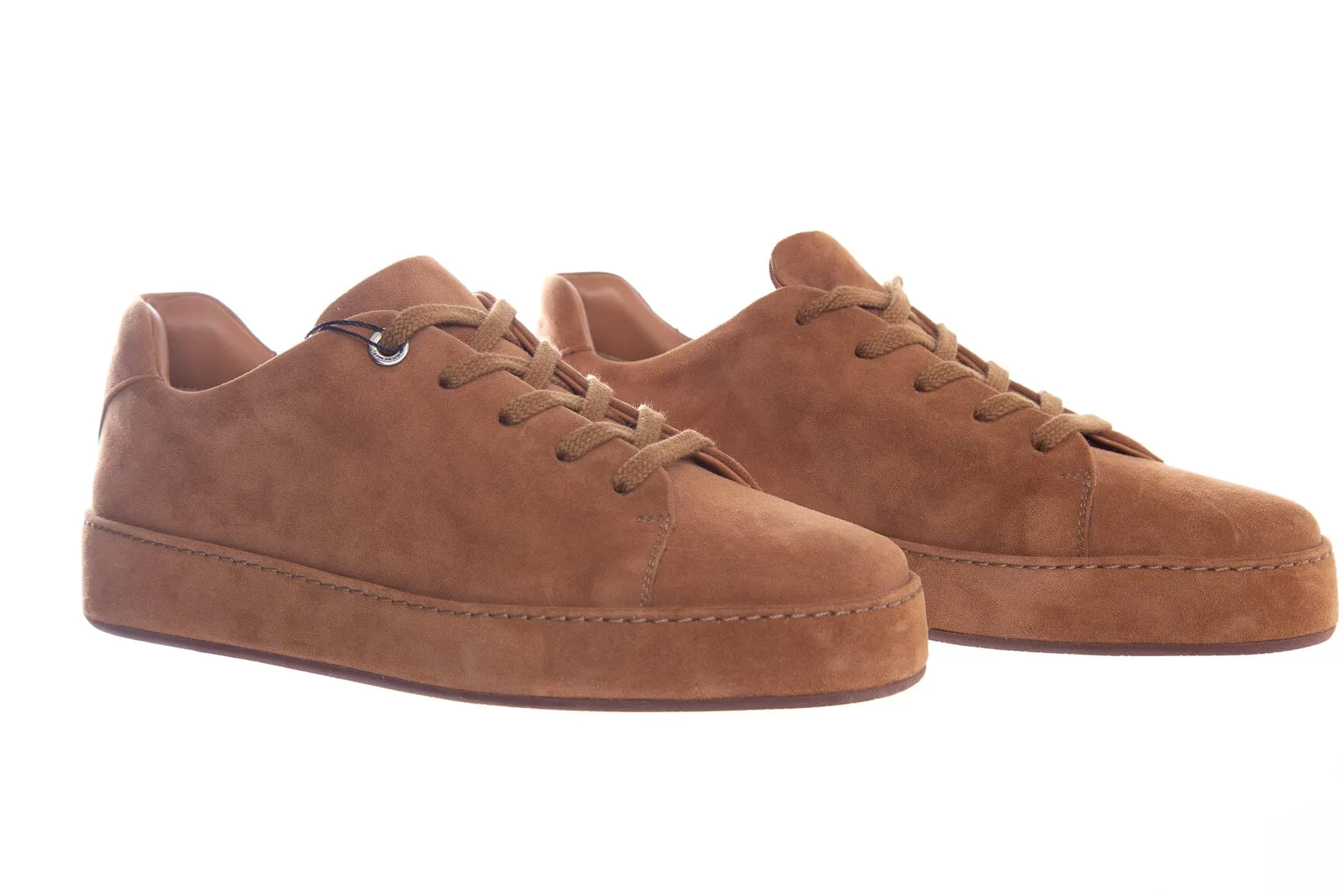 Loro Piana Brown Suede Nuage Sneakers SZ 39