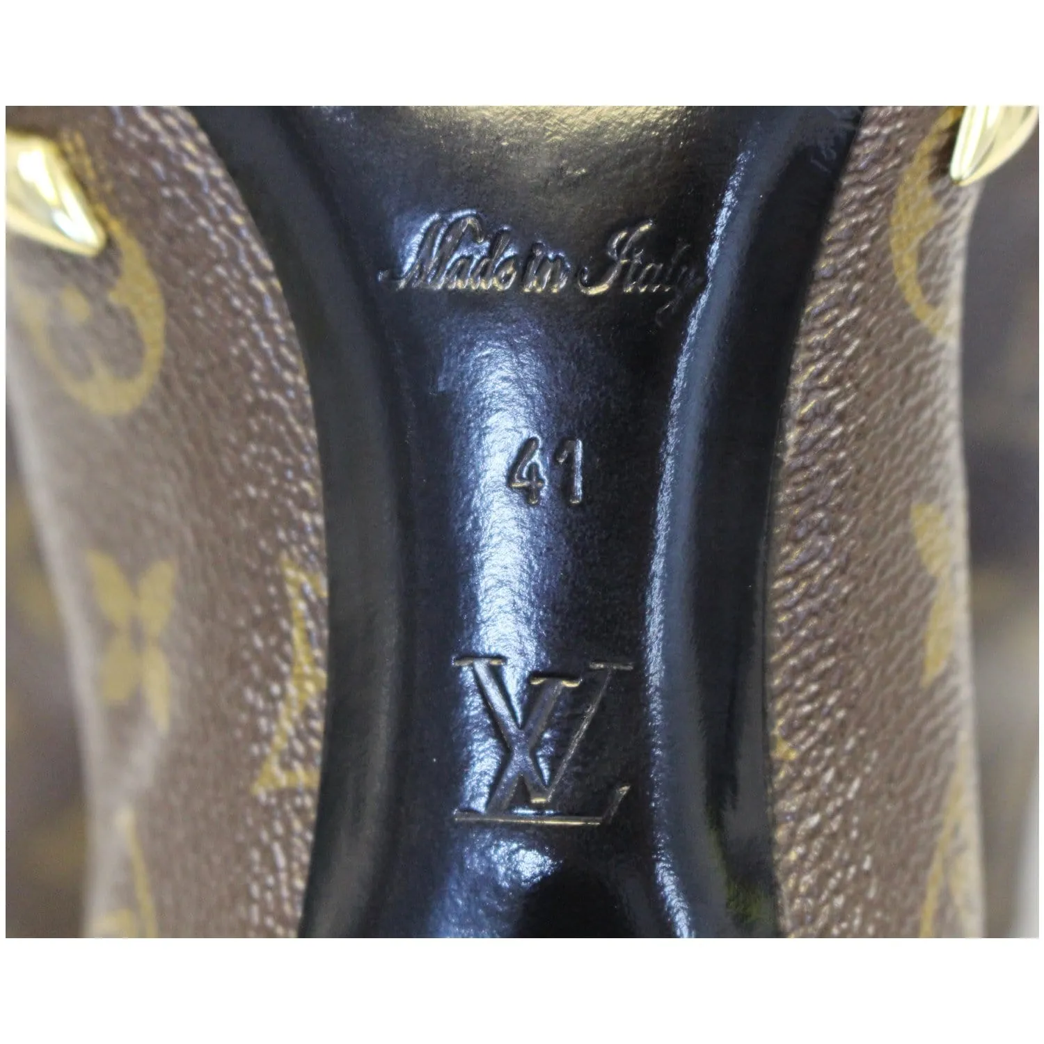 LOUIS VUITTON Monogram Canvas El Dorado Ankle Booties Size 41