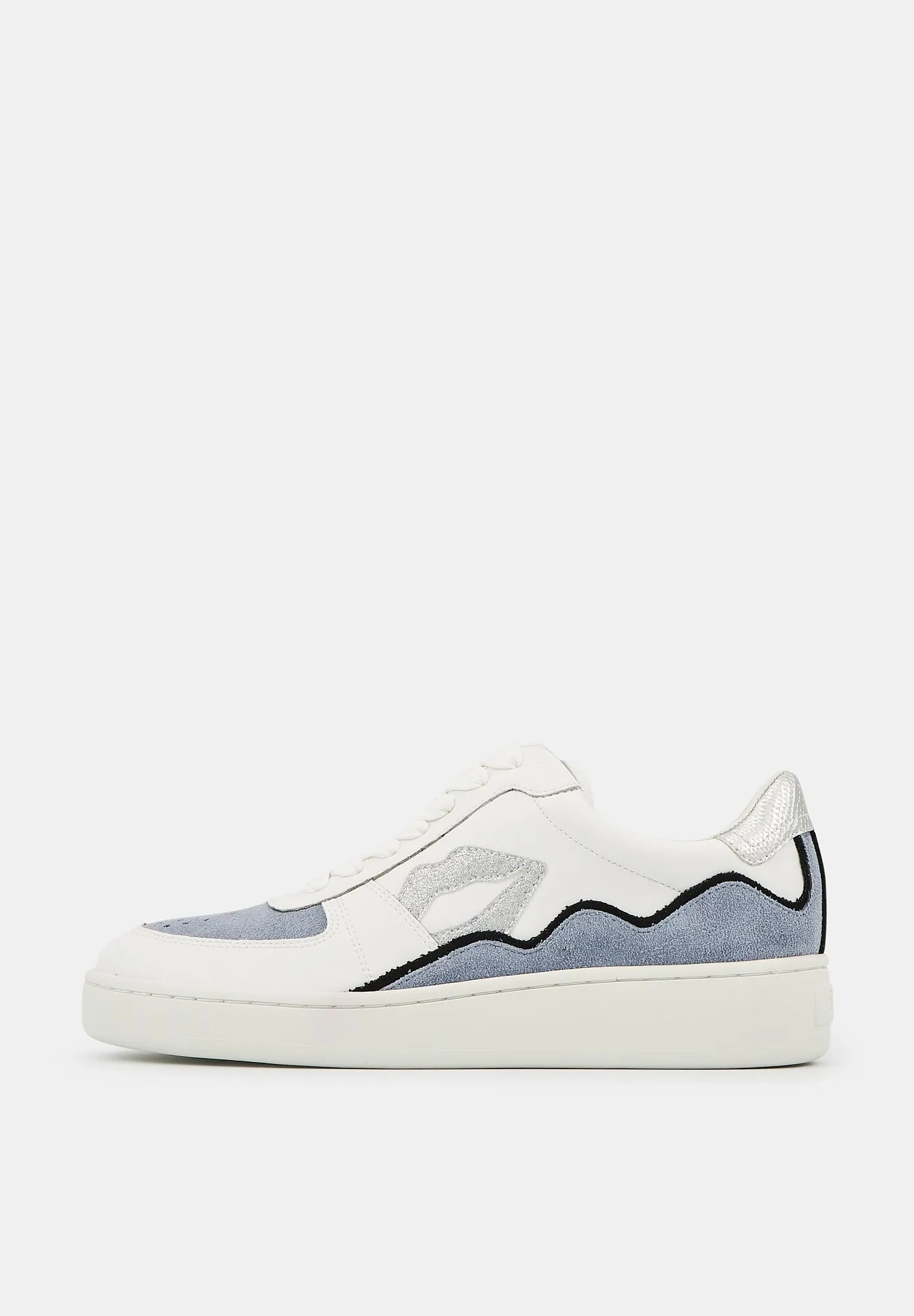Loulou-Blanc Silver Suede