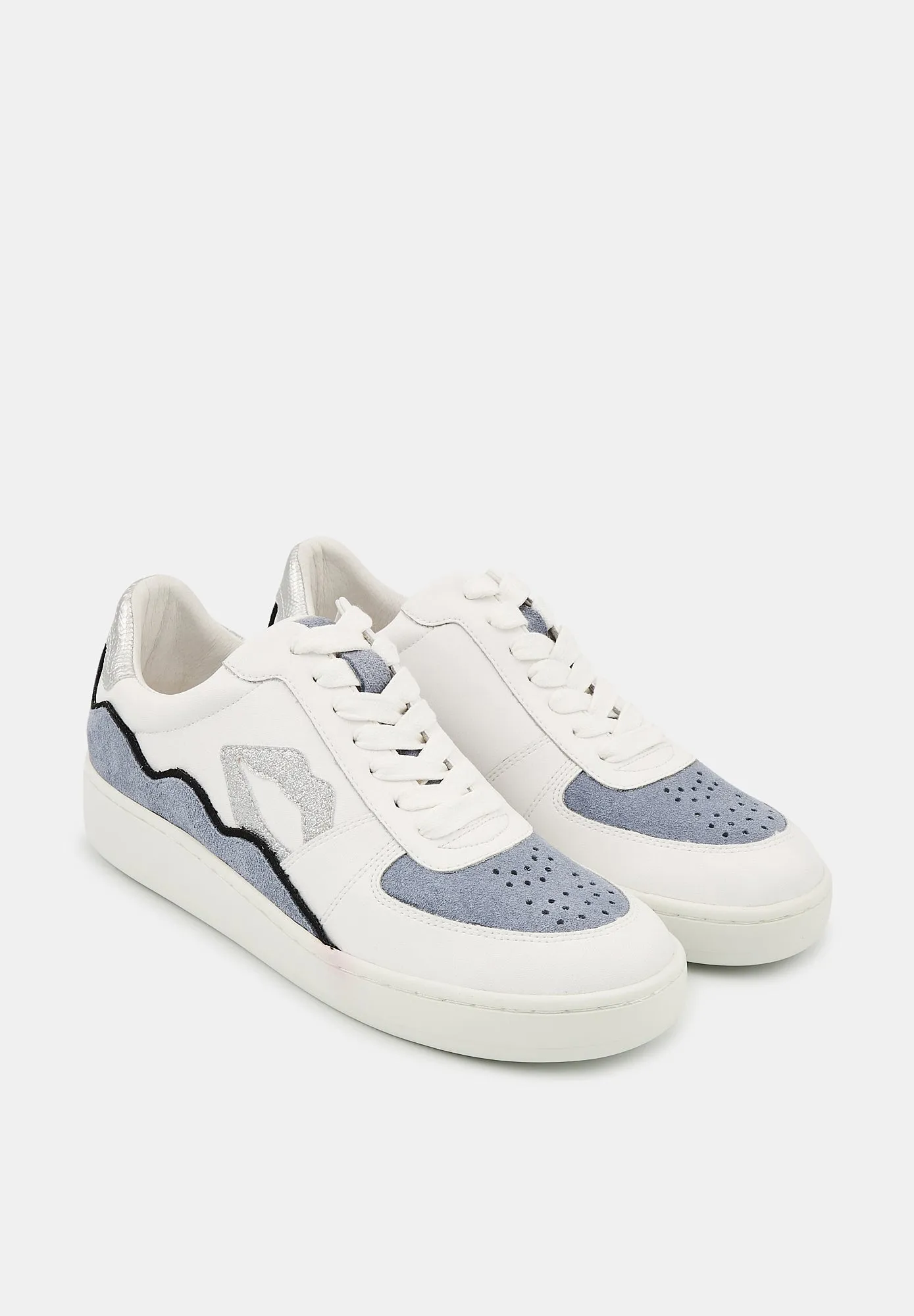 Loulou-Blanc Silver Suede