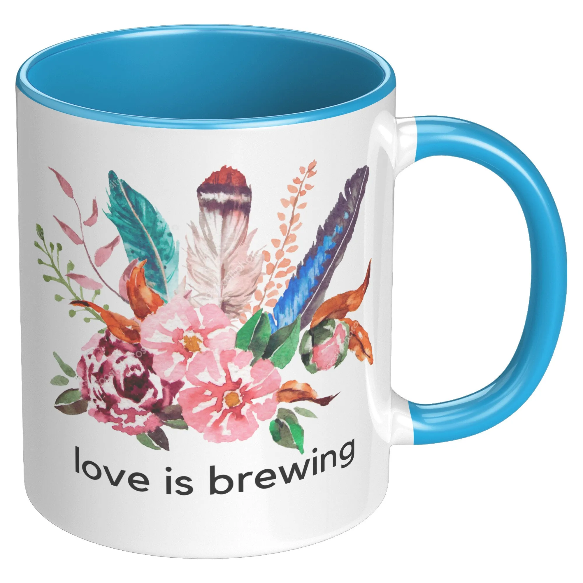 Love Is Brewing Coffee Mug