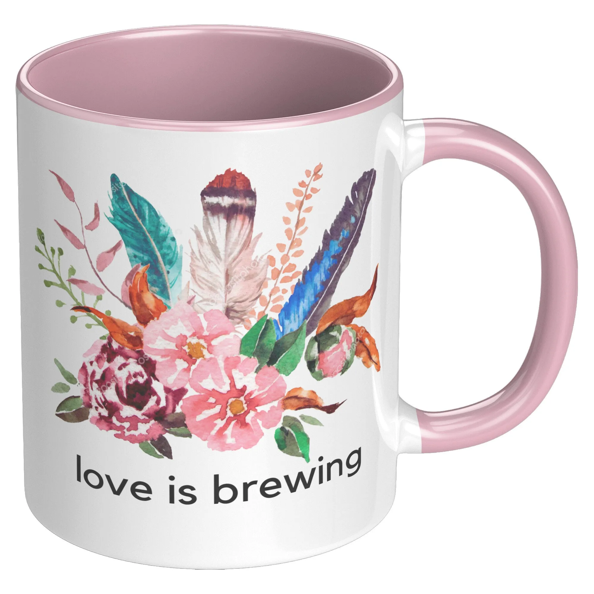 Love Is Brewing Coffee Mug