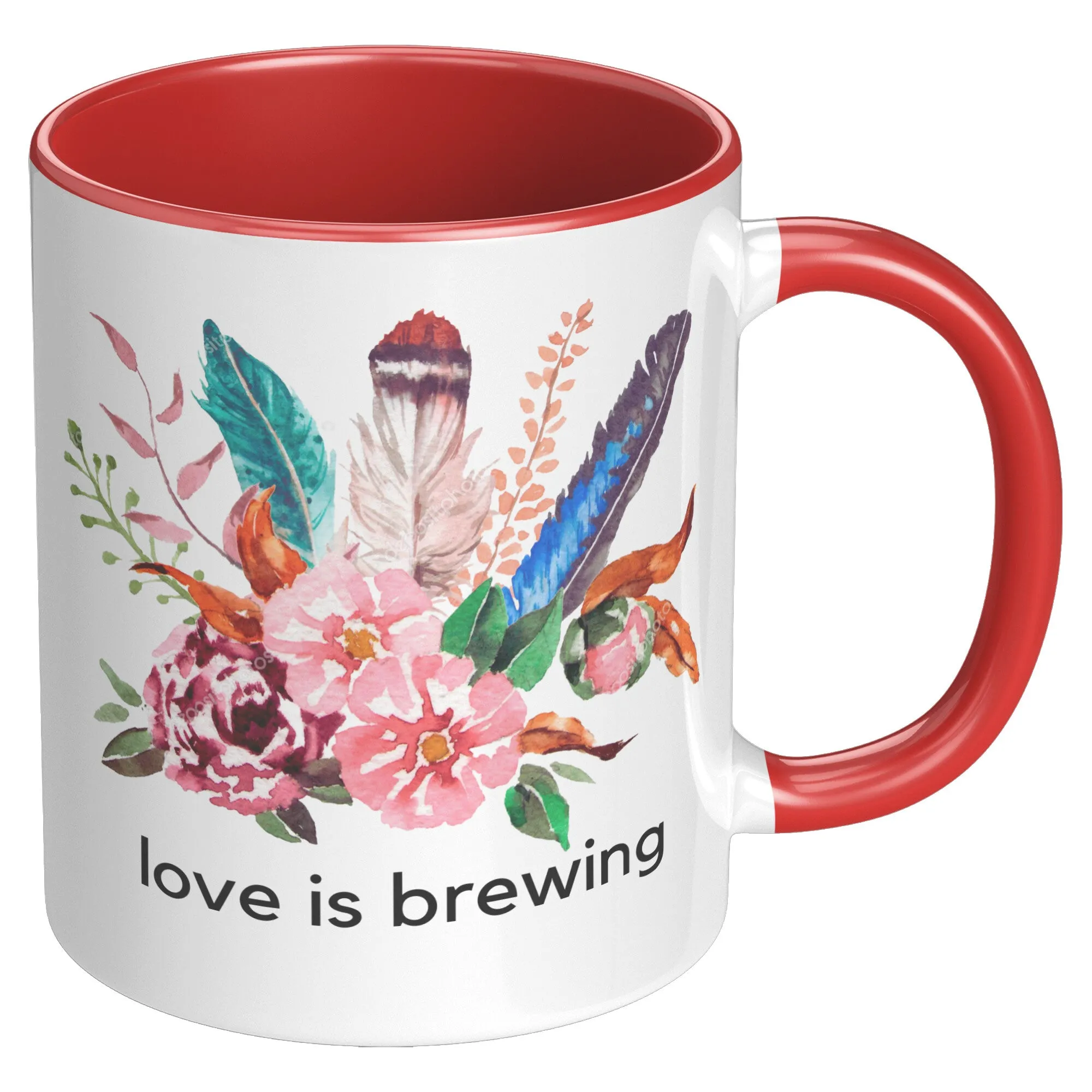 Love Is Brewing Coffee Mug