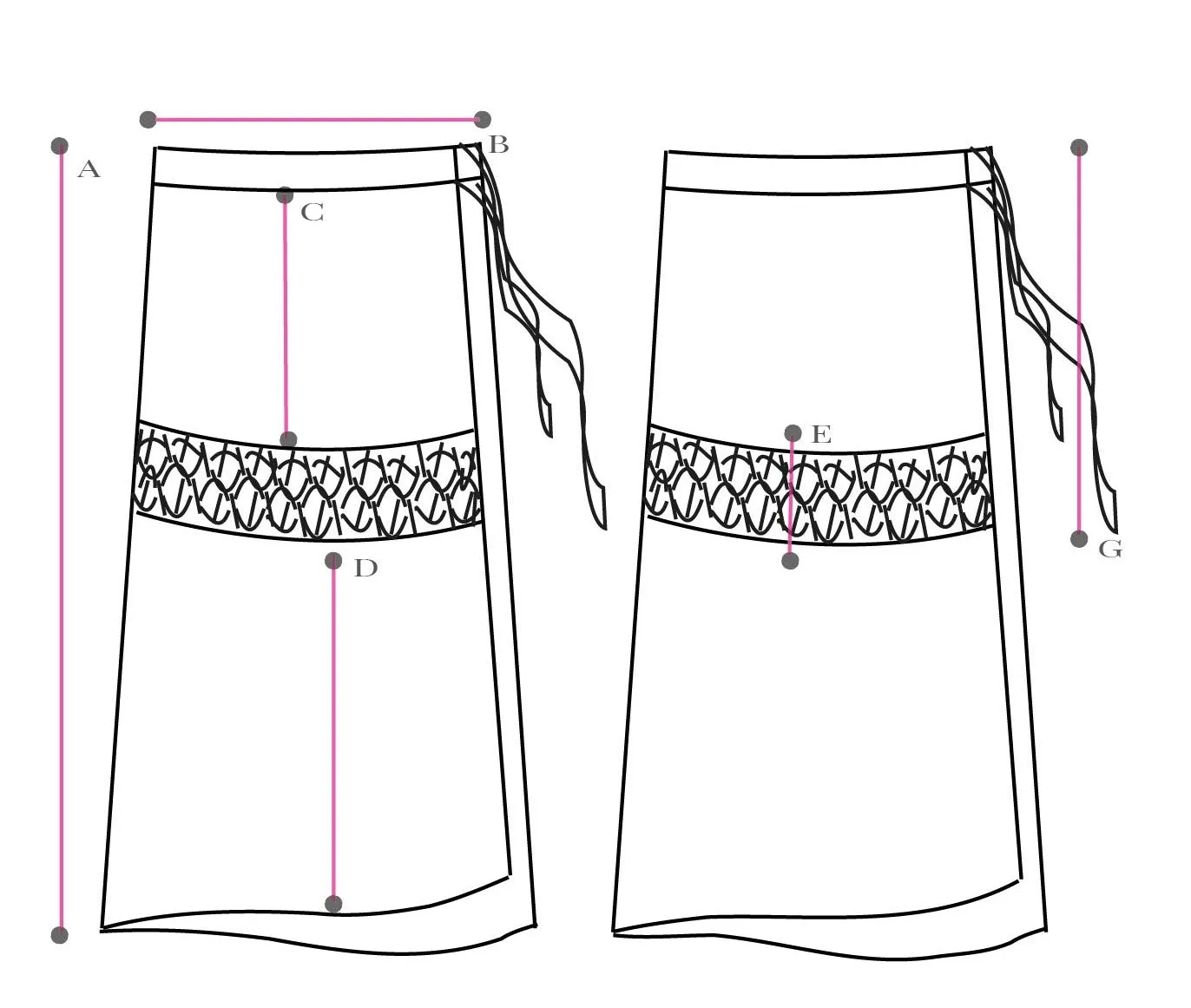 Luli Gohanameya Bronze Skirt