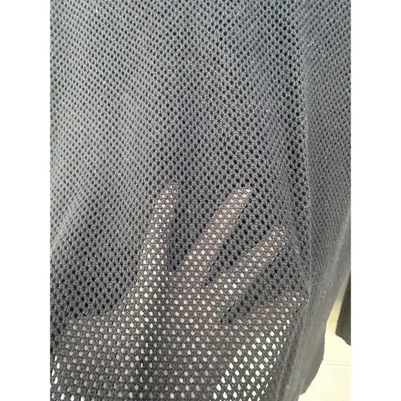 LULULEMON Women’s Well Being Black Cashmere Blend Perforated Back Sweater Sz 8