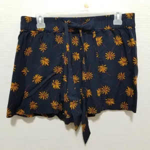 Madewell shorts Medium Pull-On Tie Fresh Daisies floral print elastic waist