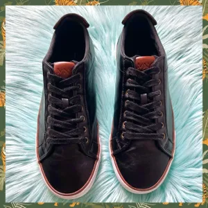 MARC NEW YORK Black Soft Vegan Leather Sneakers Men's 9