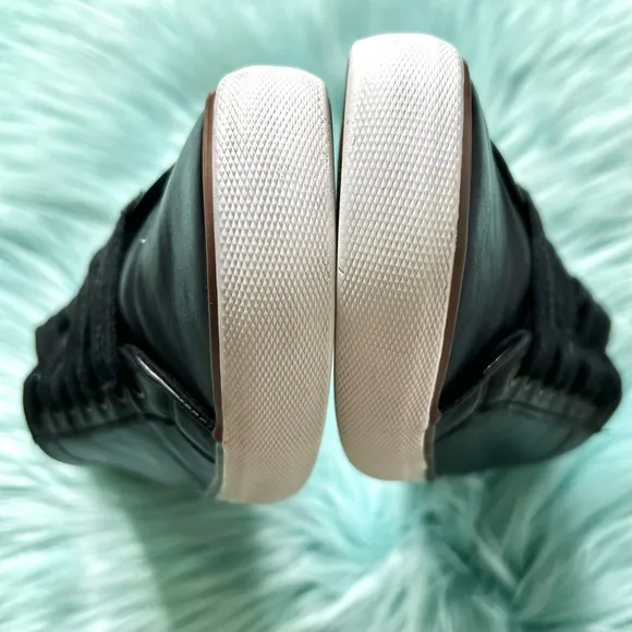 MARC NEW YORK Black Soft Vegan Leather Sneakers Men's 9