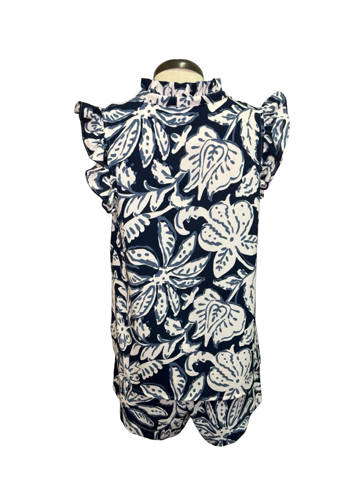 Marlo Printed Shorts Navy