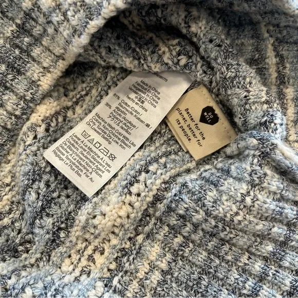 NEW Madewell Southbrook Open Stitch V Neck Pullover Sweater | Space Dye | Small