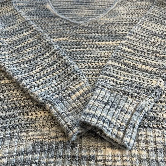 NEW Madewell Southbrook Open Stitch V Neck Pullover Sweater | Space Dye | Small