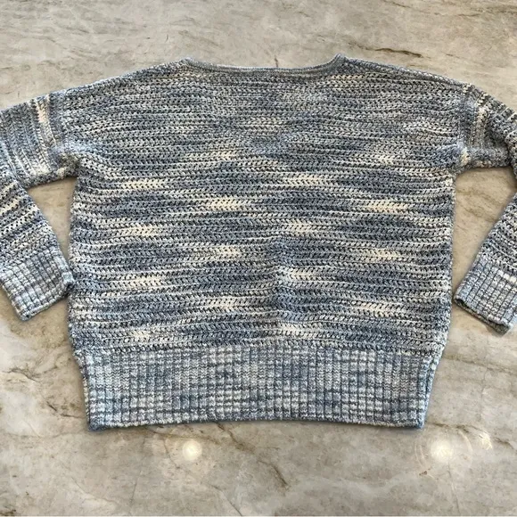 NEW Madewell Southbrook Open Stitch V Neck Pullover Sweater | Space Dye | Small