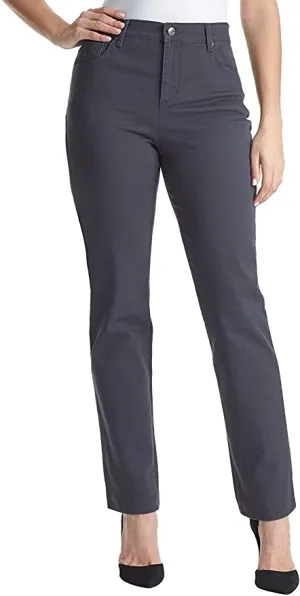 New with tags! Gloria Vanderbilt Women's Plus Size Classic Tapered Amanda Jean in Grey, Sz 16W