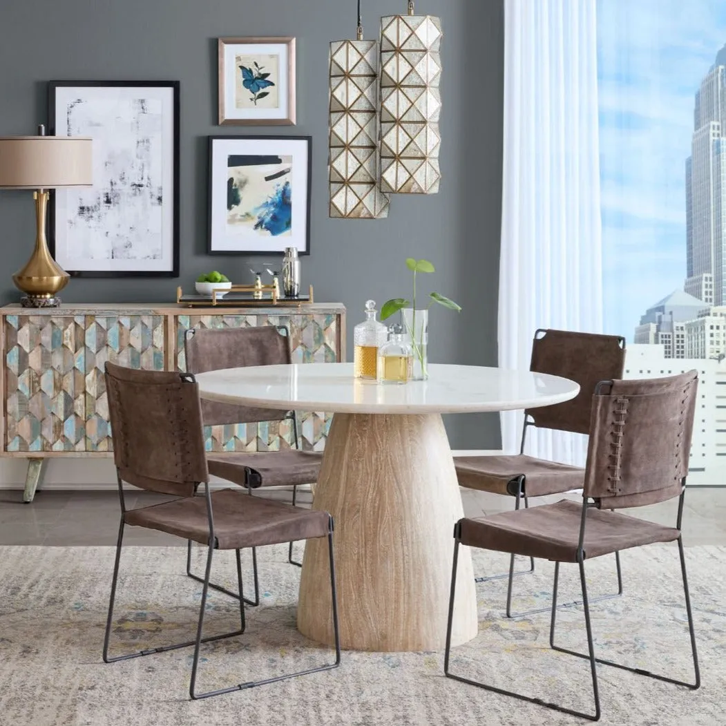 New York Dining Chair Asphalt Suede