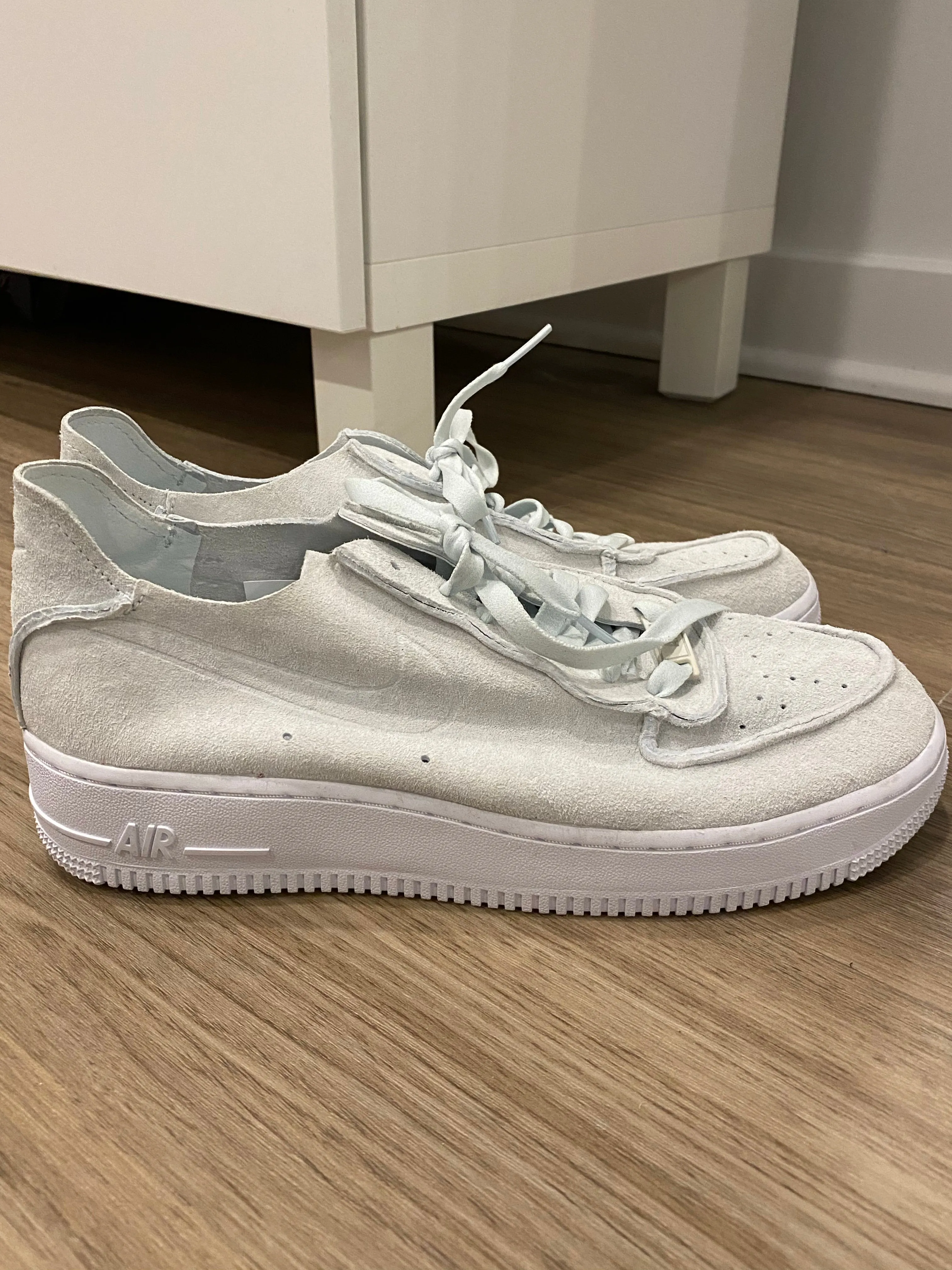 Nike Mint Suede Air Force 1 Sneakers