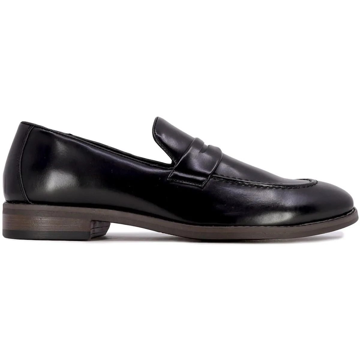 Nine West Mens Solid Faux Leather Loafers