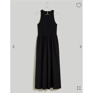 NWT Madewell The Melody Smocked Midi Dress Size XS Retail $110 Black