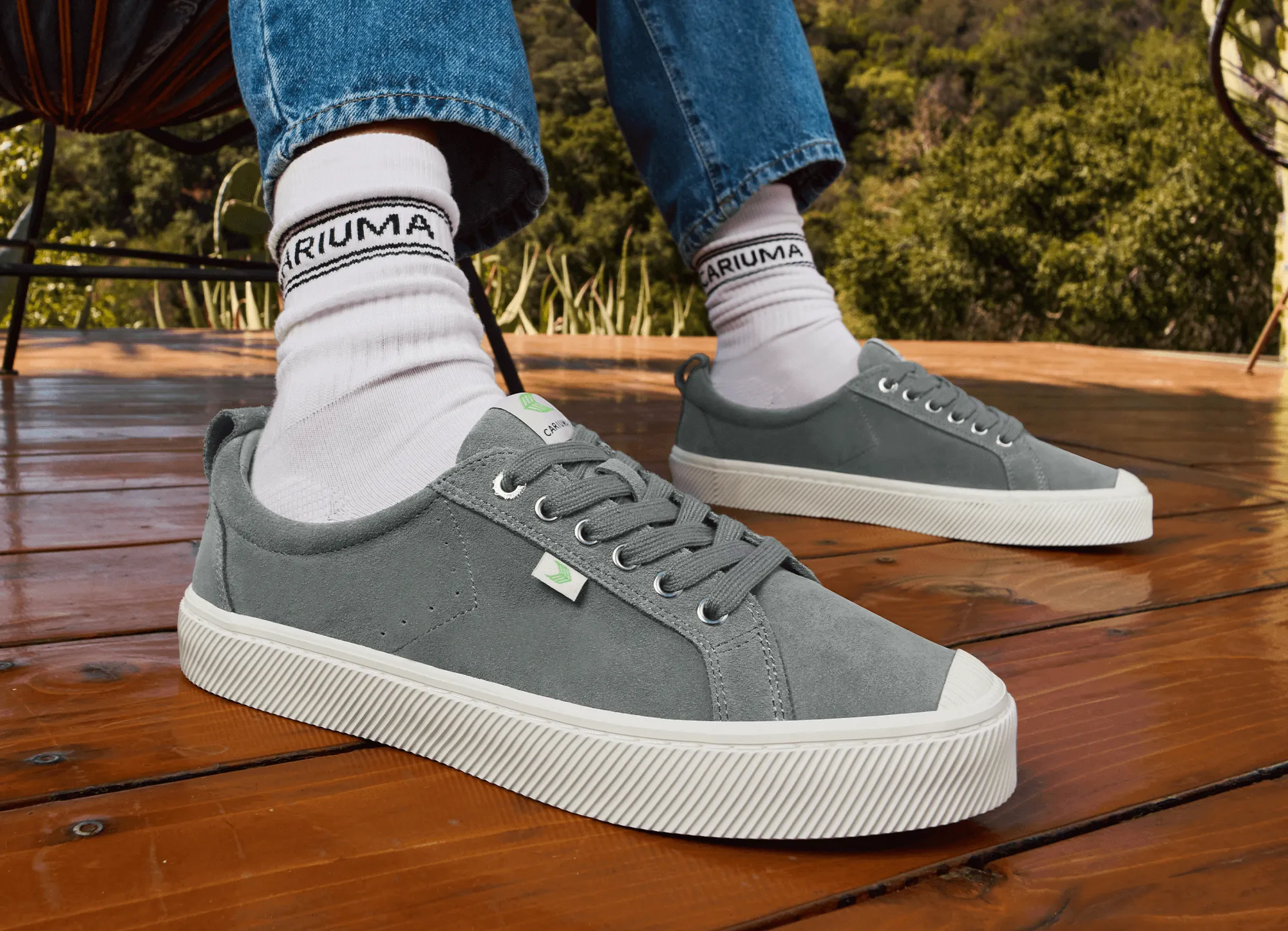 OCA Low Stripe Camouflage Suede Sneaker Men