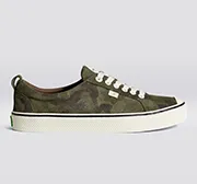OCA Low Stripe Camouflage Suede Sneaker Men