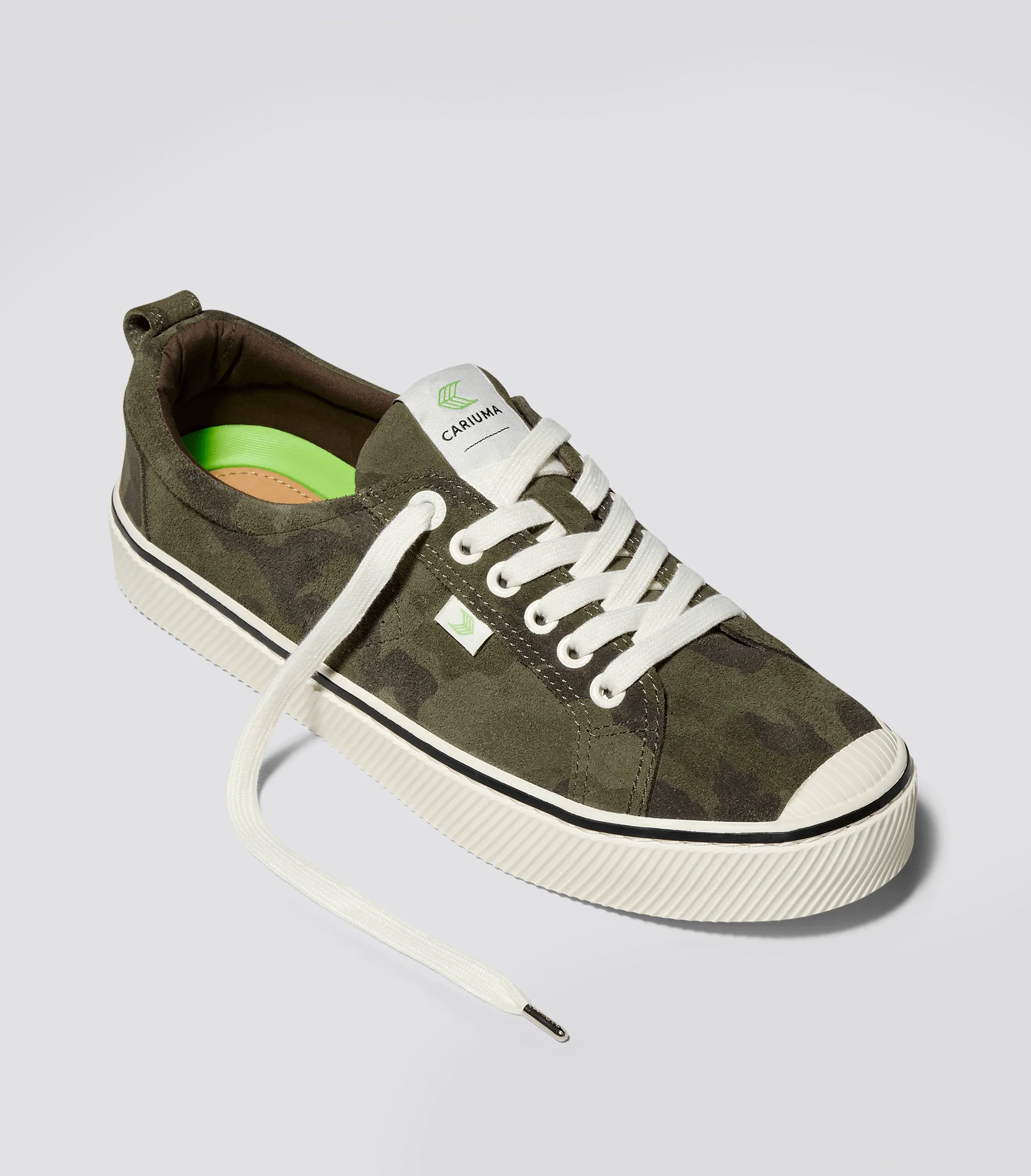 OCA Low Stripe Camouflage Suede Sneaker Men