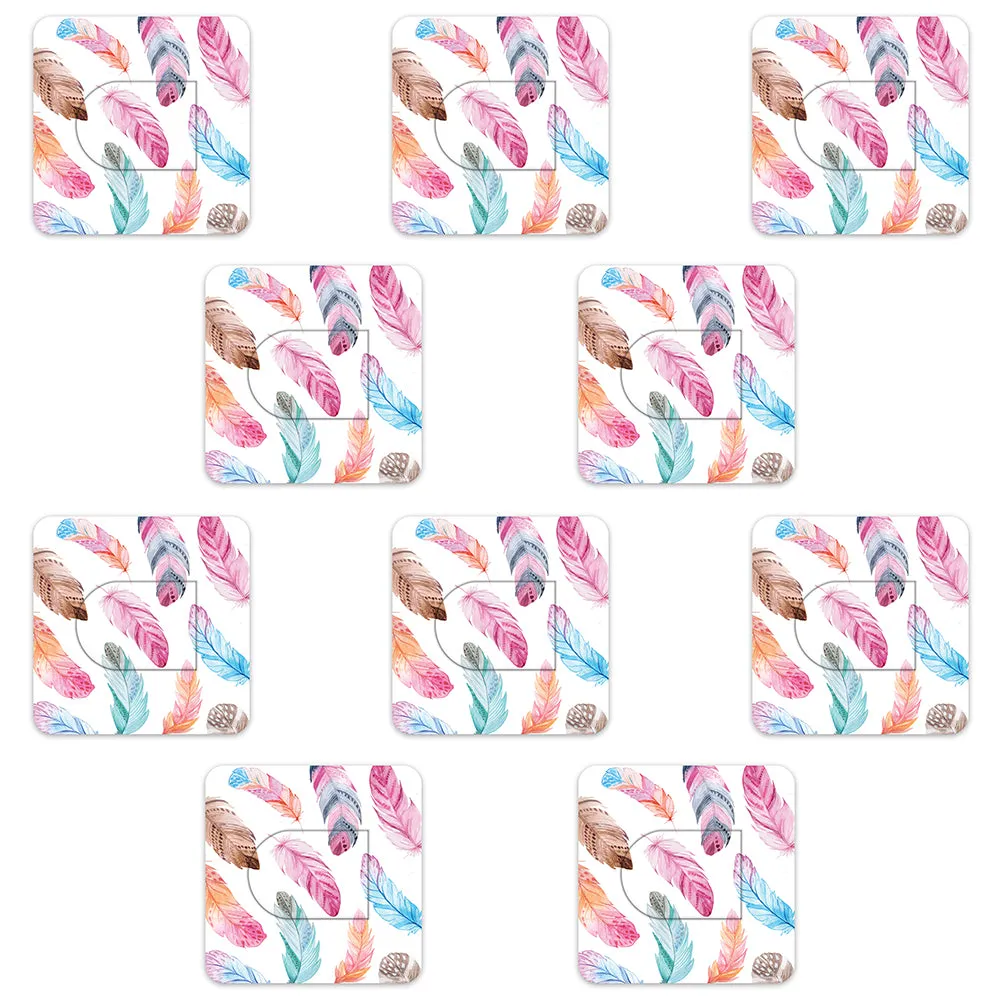 Omnipod Feathers Design Patches