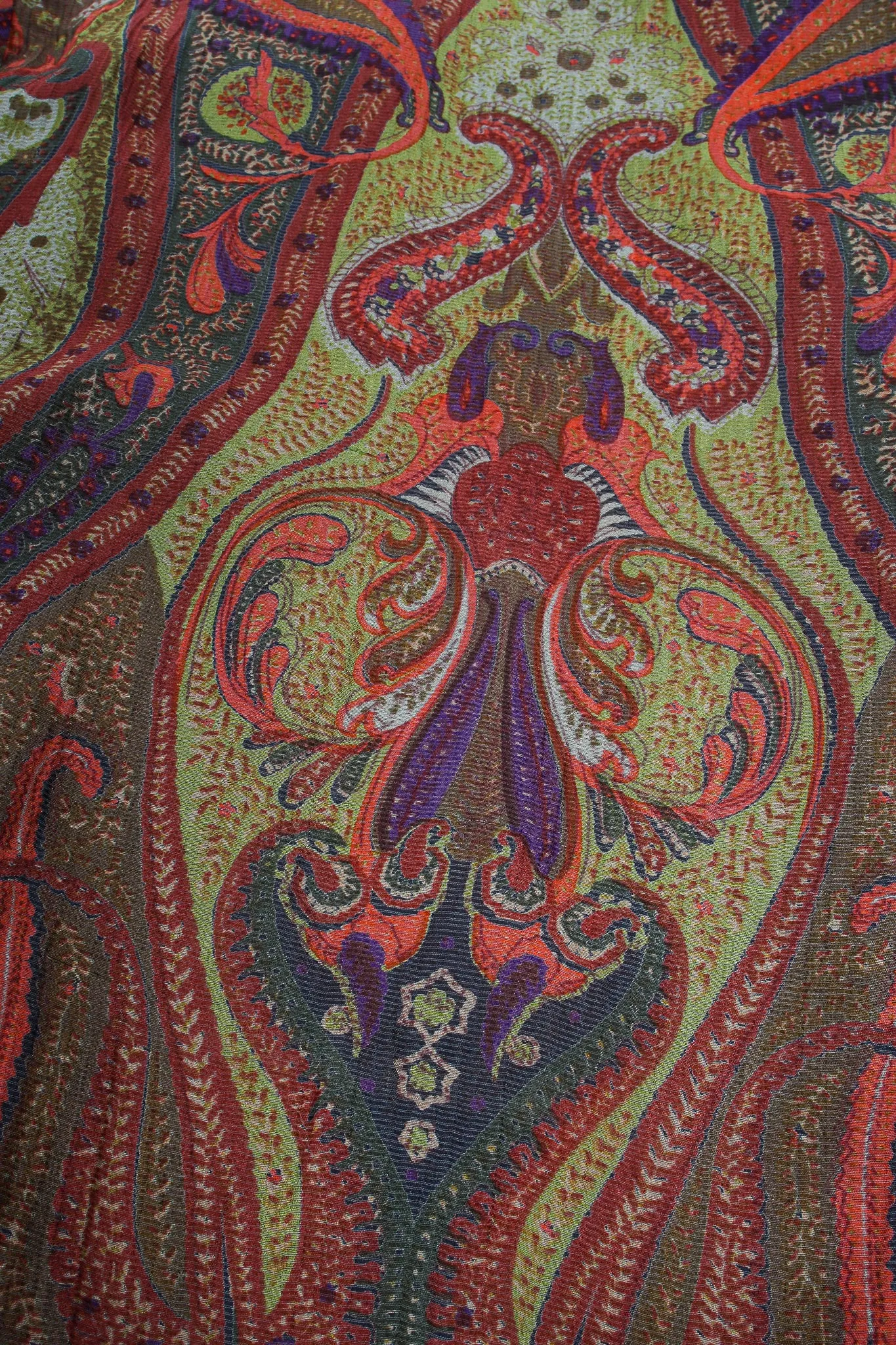 Paisley Draped Wrap Blouse