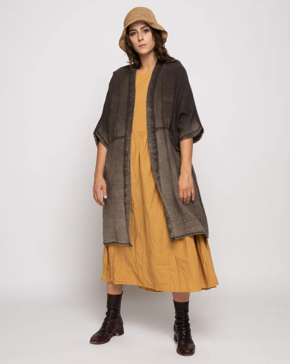 Panel Seamed Batwing Cardigan