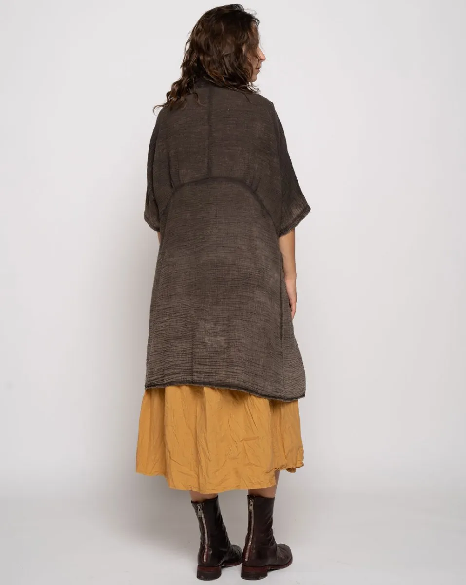 Panel Seamed Batwing Cardigan
