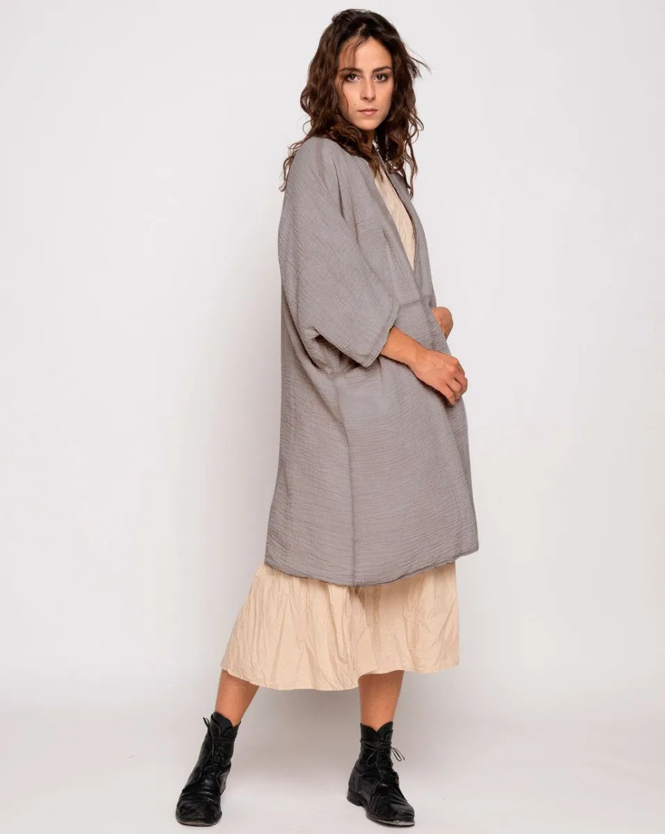Panel Seamed Batwing Cardigan
