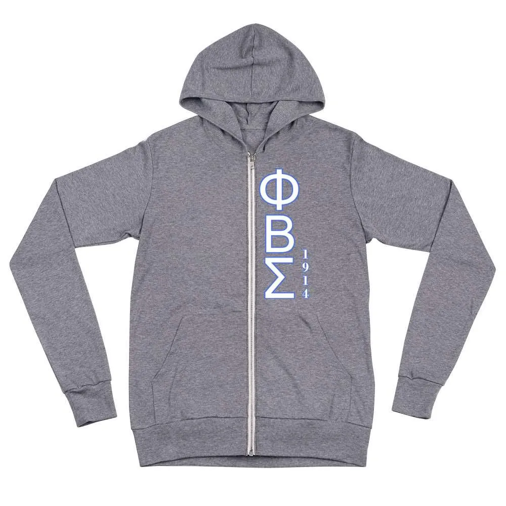 Phi Beta Sigma Lightweight - Men's zip hoodie