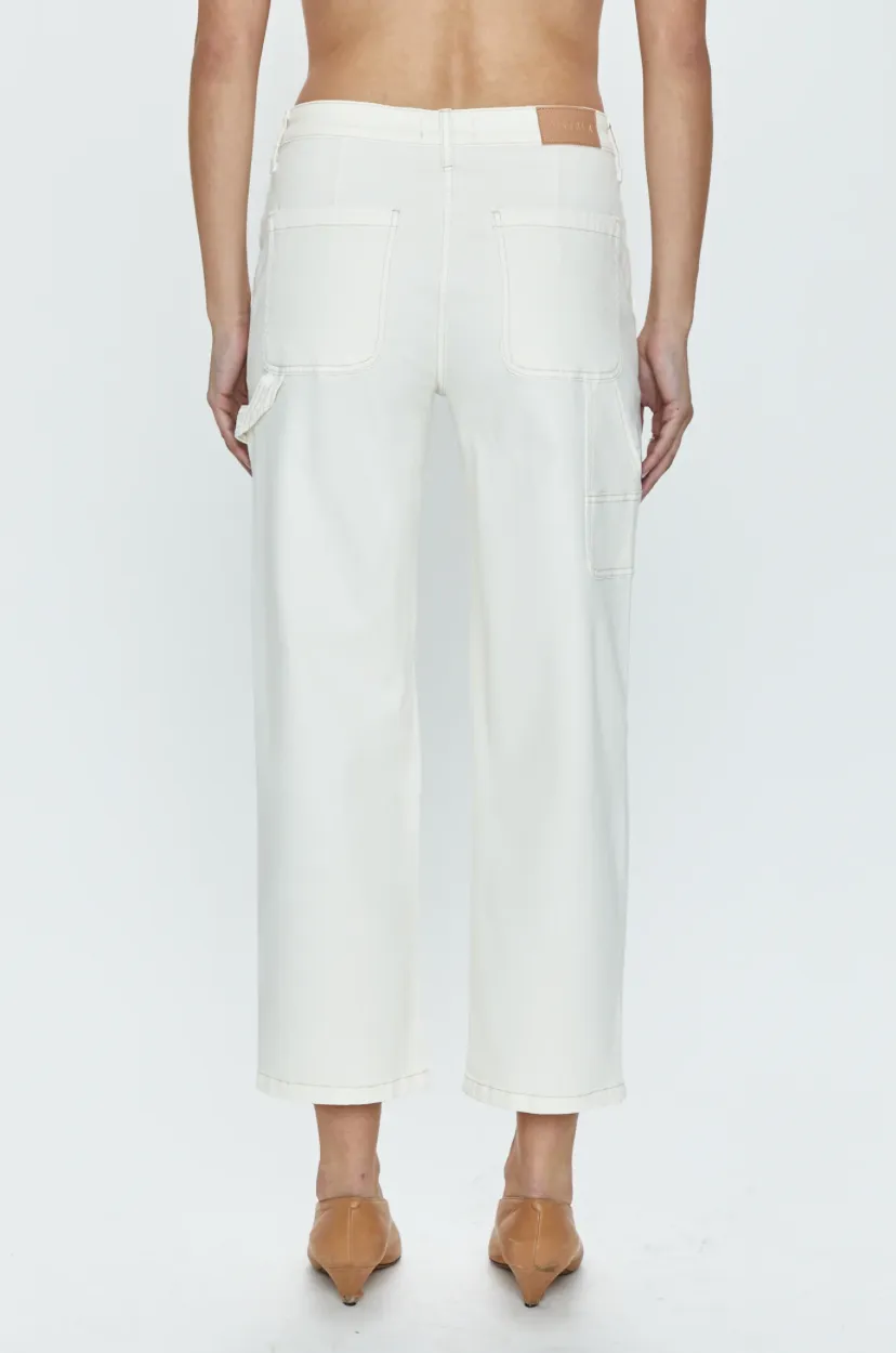 PISTOLA | Ashton Straight Leg Carpenter Ankle | Vanilla