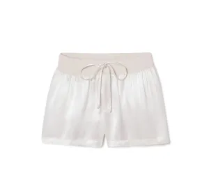 PJ Harlow Mikel Satin Short in Eggnog
