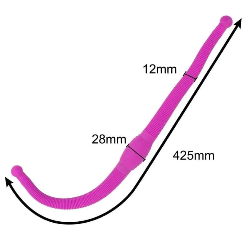 Plug Anal Vibrant flexible strapon Violet