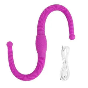 Plug Anal Vibrant flexible strapon Violet