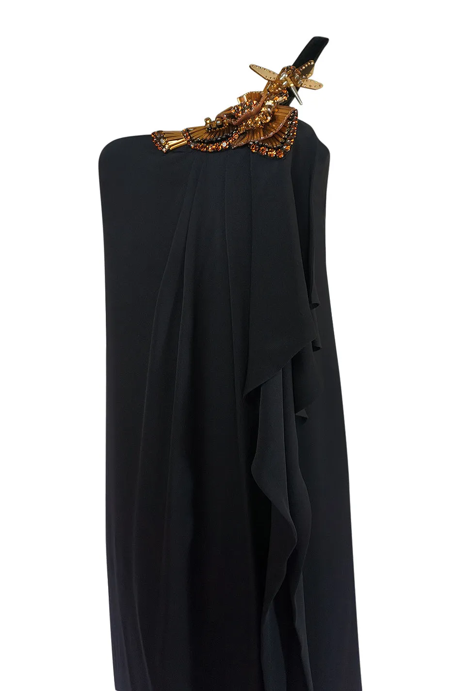 Pre-Fall 2012 Gucci Embellished One Shoulder Ad Campaign Dress
