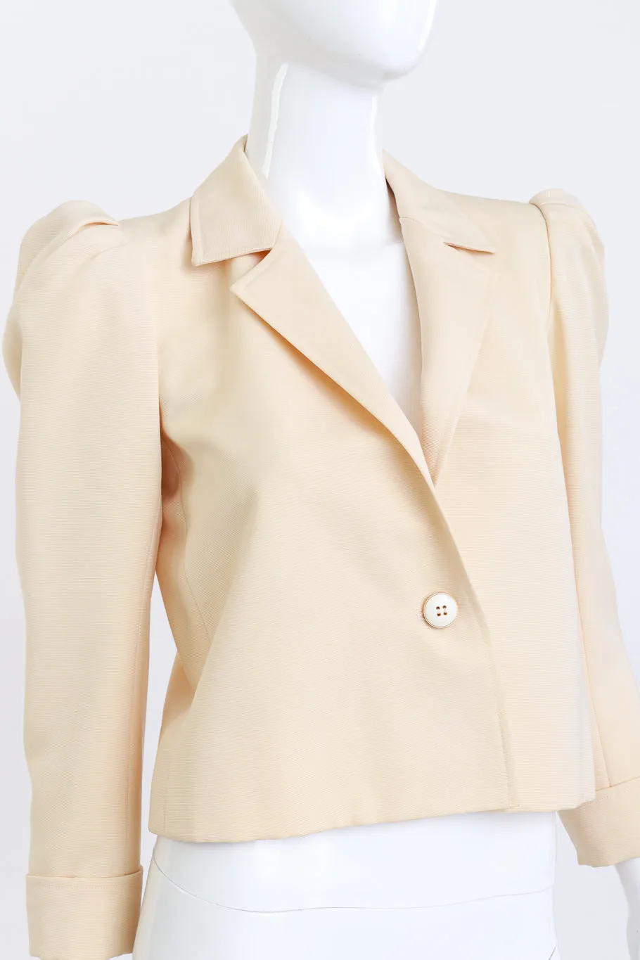 Puff Sleeve Cropped Jacket