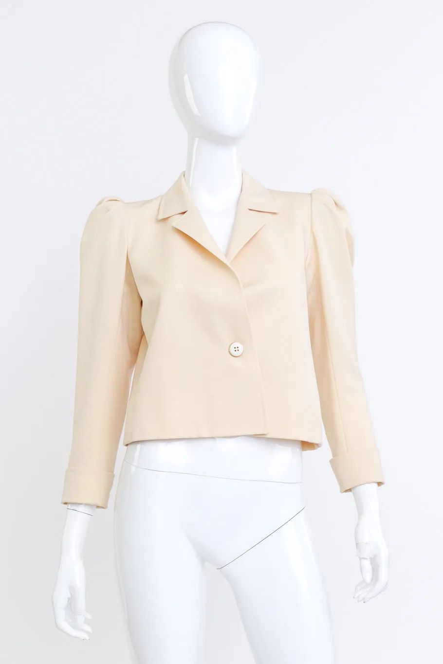 Puff Sleeve Cropped Jacket