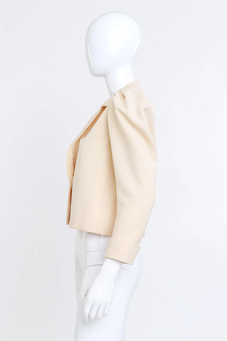 Puff Sleeve Cropped Jacket