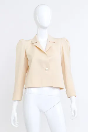 Puff Sleeve Cropped Jacket
