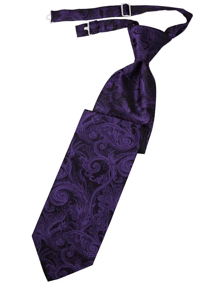 Purple Tapestry Kids Necktie