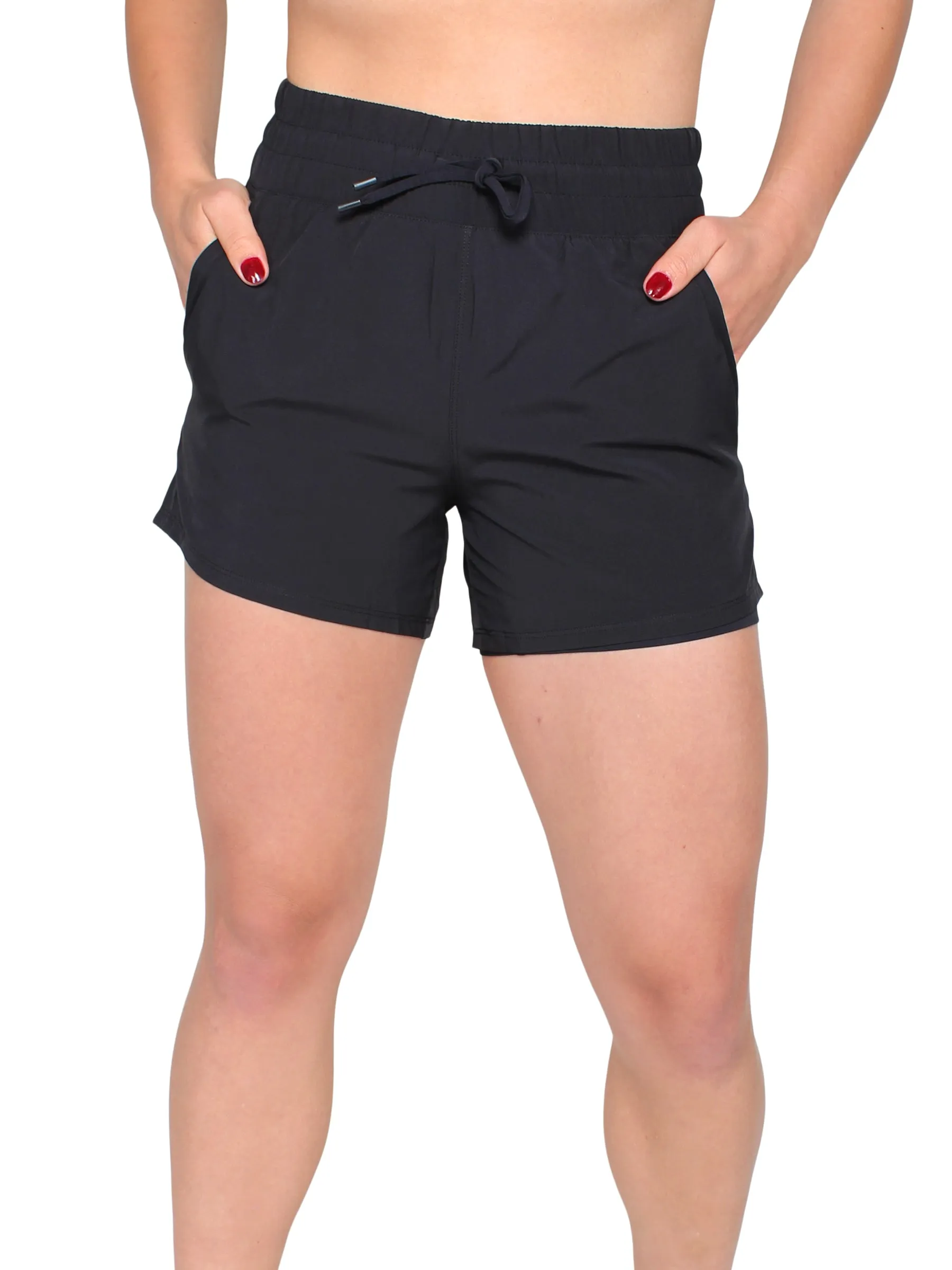 Race Is Won 2 In 1 Shorts - Black
